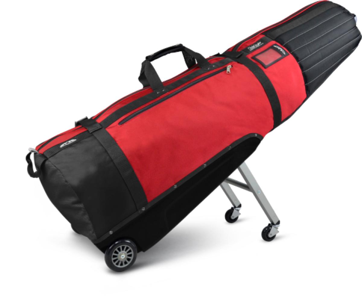 Sun Mountain’s ClubGlider helps golf travelers roll toward their destination.